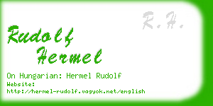 rudolf hermel business card